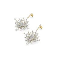Afterlight Bloom - Pure Gold Lab Diamond Drop Earrings thumbnail 4