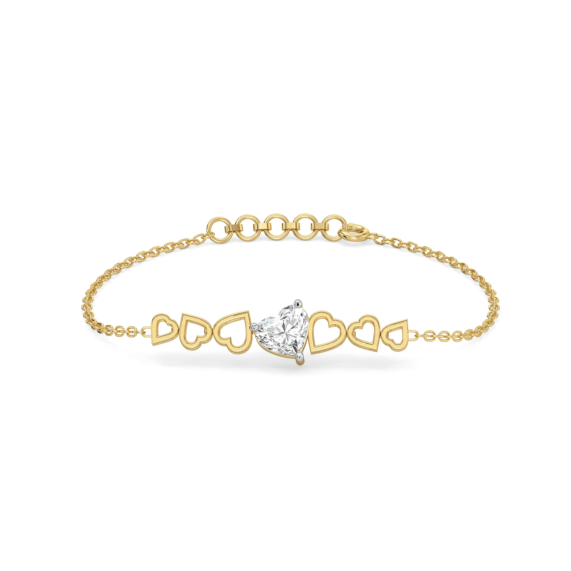 All My Hearts - Lab Diamond Bracelet