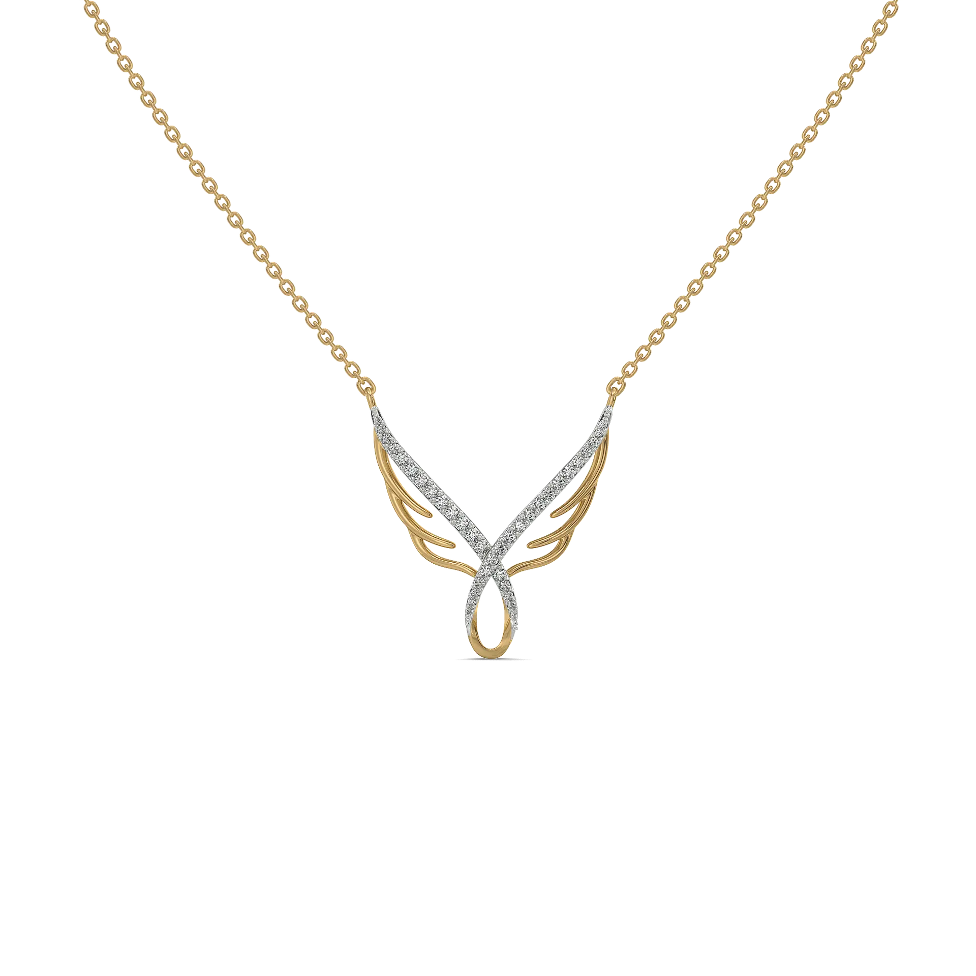 Angel's Embrace - Lab Diamond Necklace — image 1