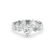 Antique Heart - Lab Diamond Ring thumbnail 2