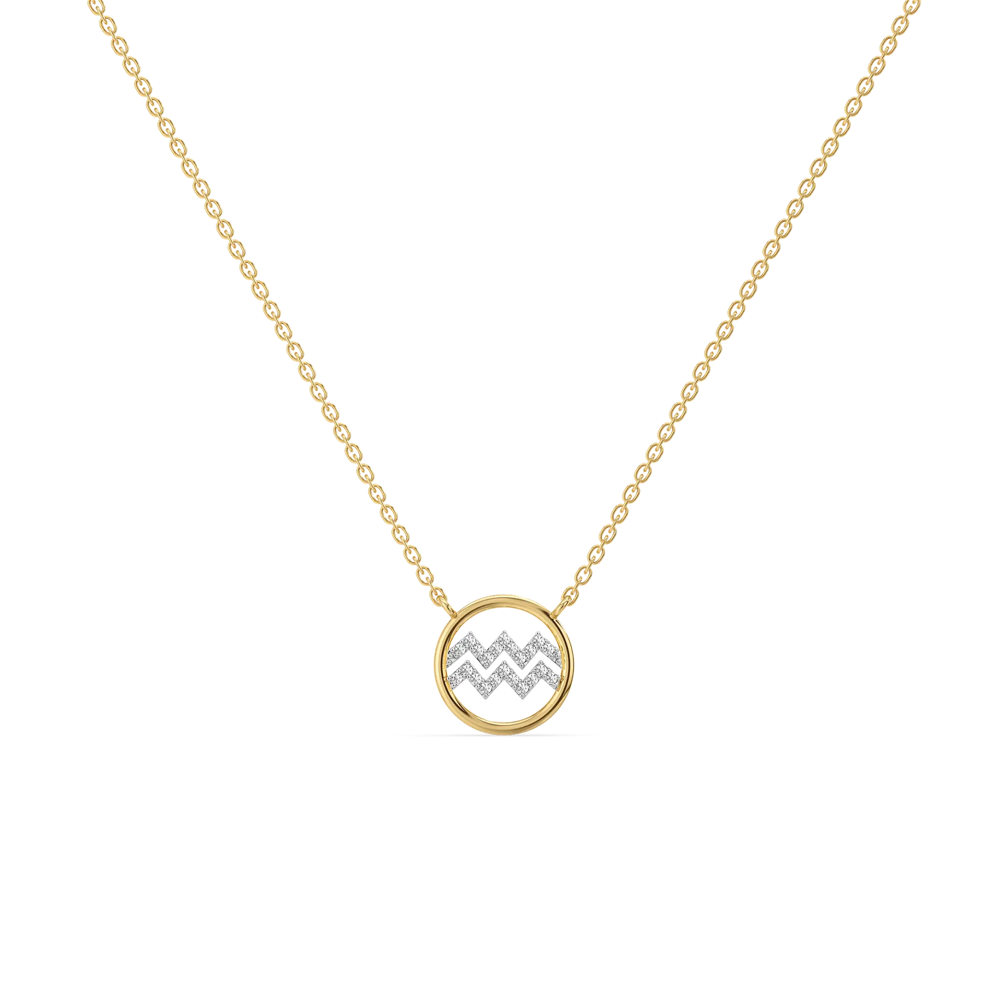 Aquarius Flow - Lab Diamond Necklace — image 1