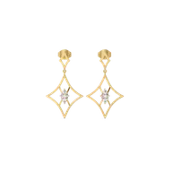 Astra Marquise - Pure Gold Lab Diamond Drop Earrings thumbnail 2
