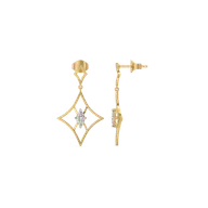 Astra Marquise - Pure Gold Lab Diamond Drop Earrings thumbnail 5