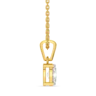 Aura Oval Solitaire - Pure Gold Lab Diamond Pendant thumbnail 3