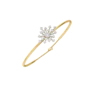 Aurora Strike - Pure Gold Lab Diamond Bangle thumbnail 1