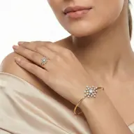 Aurora Strike - Pure Gold Lab Diamond Bangle thumbnail 3