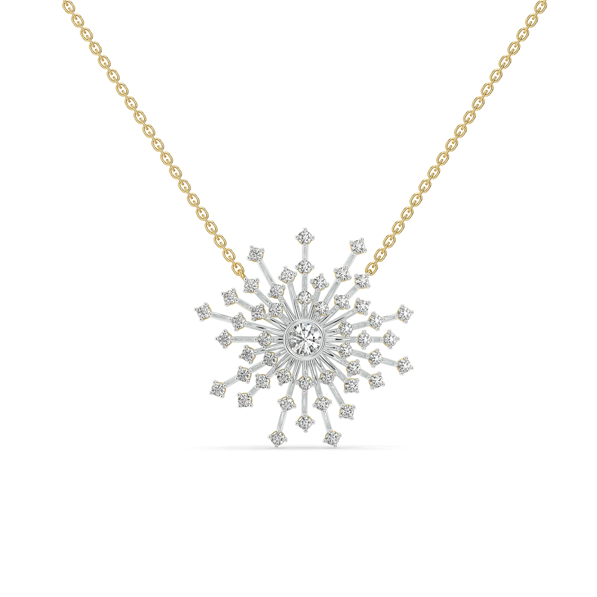 Aurora Strike - Pure Gold Lab Diamond Necklace — image 1