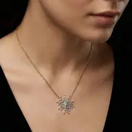 Aurora Strike - Pure Gold Lab Diamond Necklace thumbnail 2
