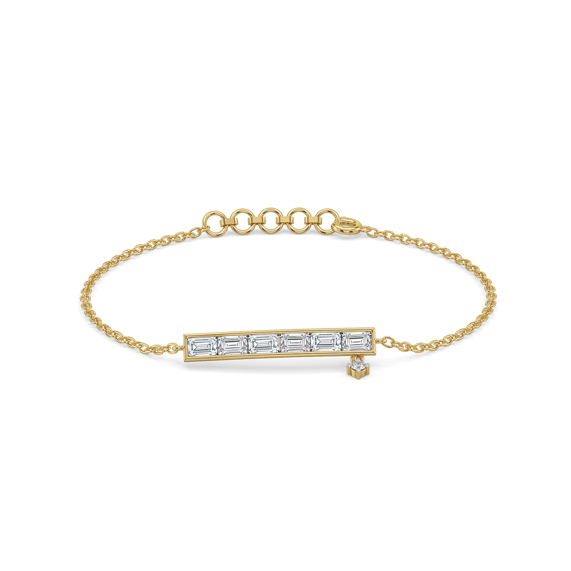Baguette Brilliance - Lab Diamond Bracelet — image 1