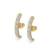 Baguette Brilliance - Lab Diamond Hoop Earrings thumbnail 1