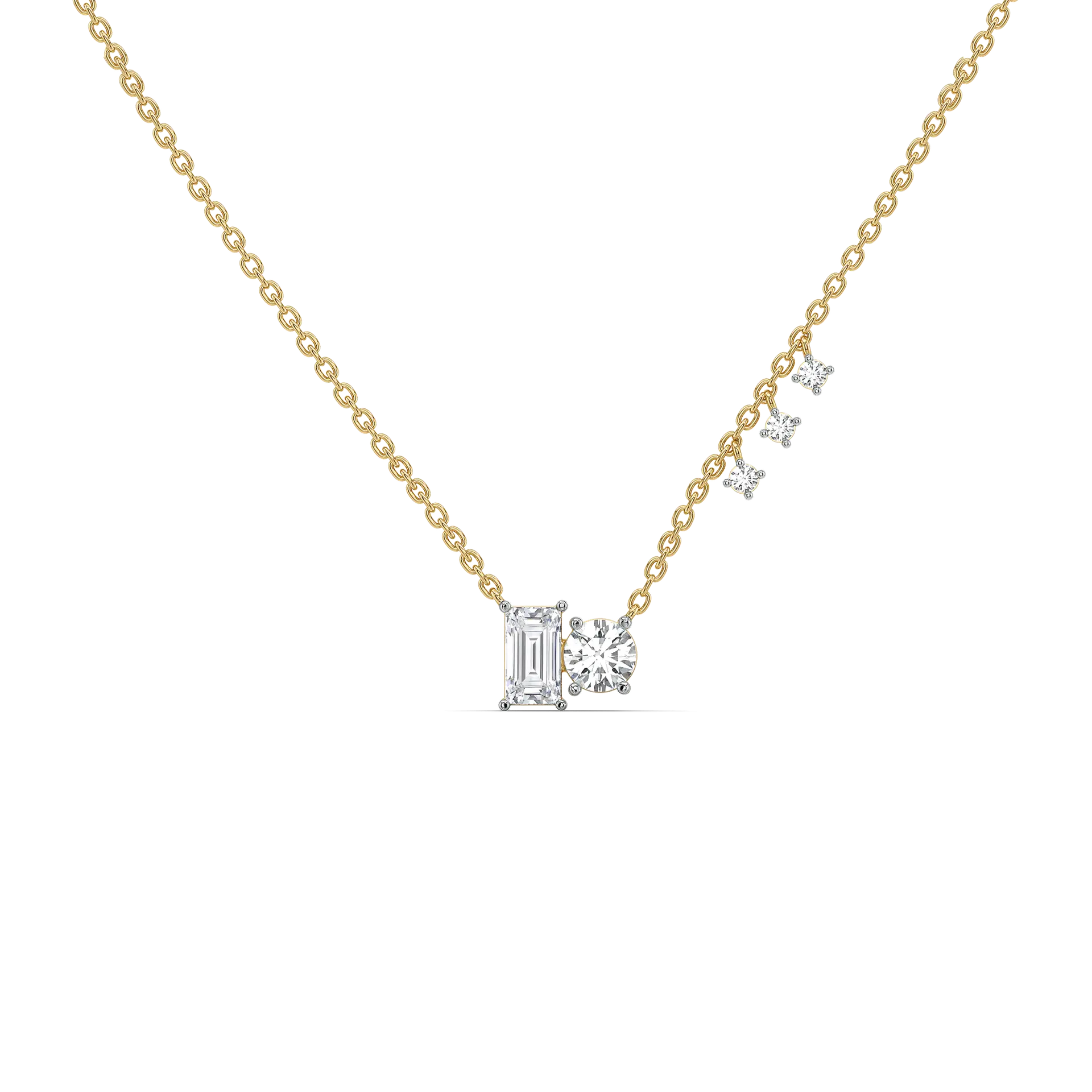 Baguette Brilliance - Lab Diamond Necklace — image 1