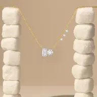 Baguette Brilliance - Lab Diamond Necklace thumbnail 2