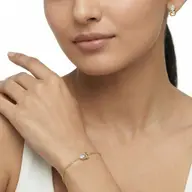 Baroque Grace - Pure Gold Oval Lab Diamond Bracelet thumbnail 4
