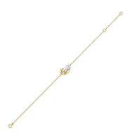 Baroque Grace - Pure Gold Oval Lab Diamond Bracelet thumbnail 5