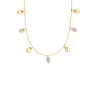Beating Heart - Lab Diamond Charm Necklace thumbnail 3