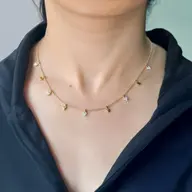 Beating Heart - Lab Diamond Charm Necklace thumbnail 4