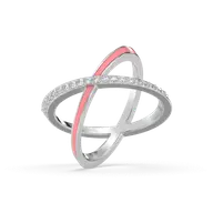 Beauty Of Connection - Lab Diamond & Pink Enamel Ring thumbnail 4