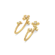 Blossom - Lab Diamond Hoop Earrings thumbnail 1