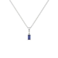 Blue Brilliance - Lab Diamond Necklace thumbnail 1