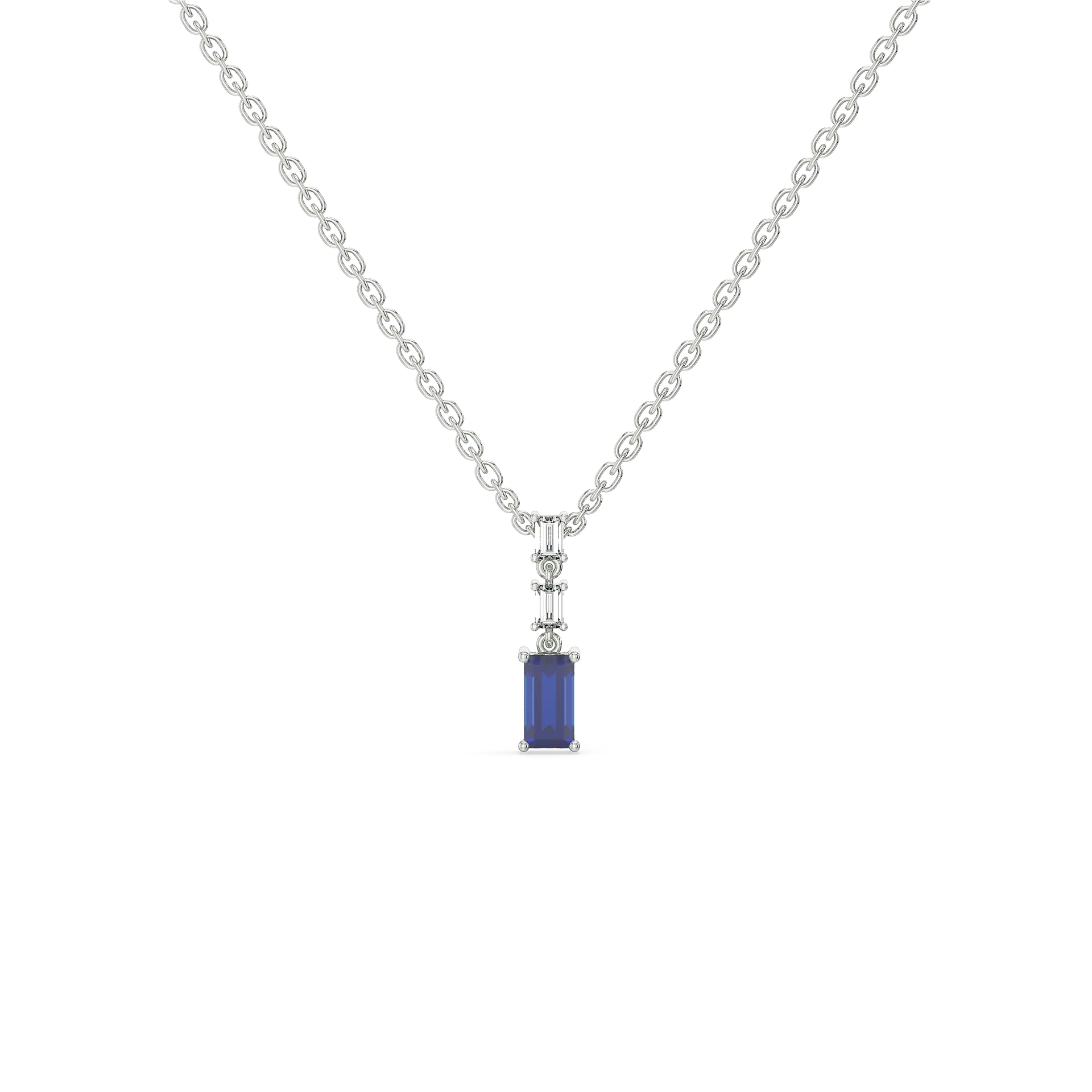 Blue Brilliance - Lab Diamond Necklace — image 1