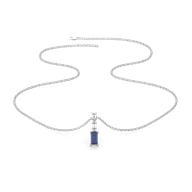 Blue Brilliance - Lab Diamond Necklace thumbnail 2