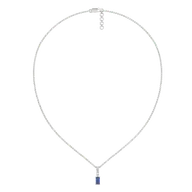 Blue Brilliance - Lab Diamond Necklace thumbnail 3