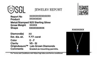 Blue Brilliance - Lab Diamond Necklace thumbnail 4