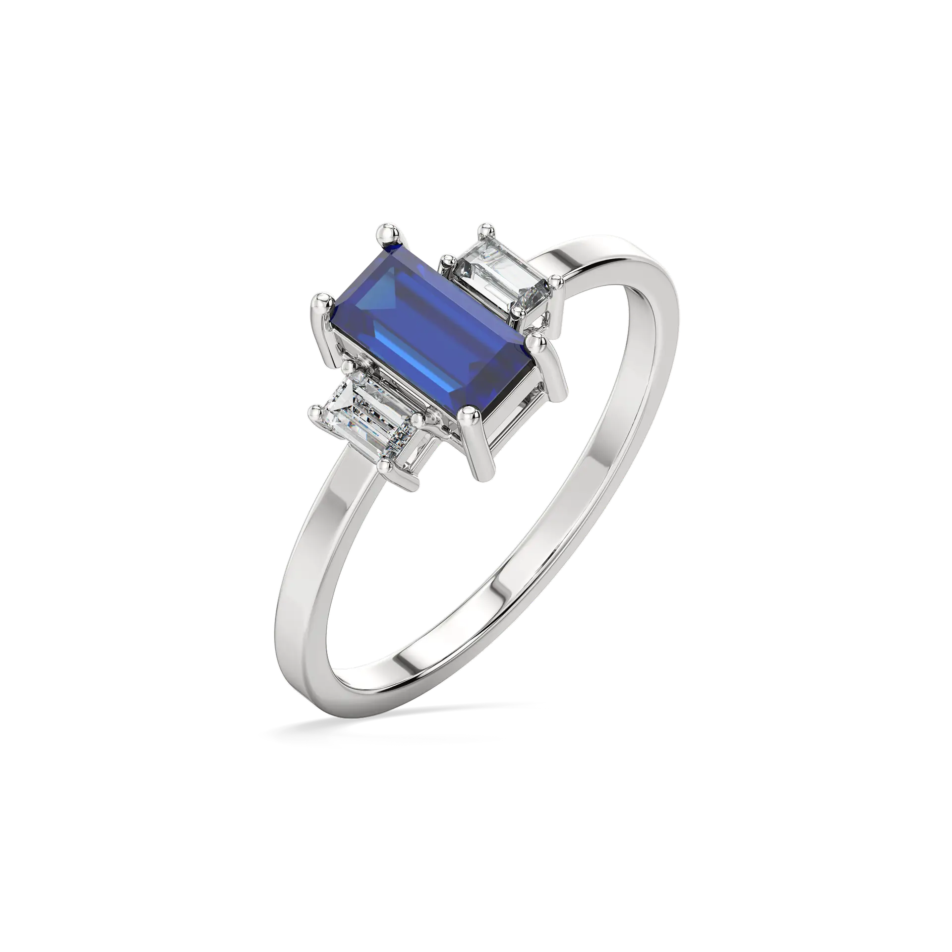 Blue Brilliance - Lab Diamond Ring — image 1