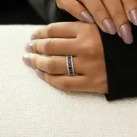 Blue Sapphire Soiree - Lab Diamond Fashion Ring thumbnail 5