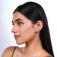 Blue Serenity Ear Cuffs - Lab Diamond Earrings thumbnail 4