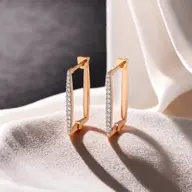 Blush Huggies - Lab Diamond Earrings thumbnail 1