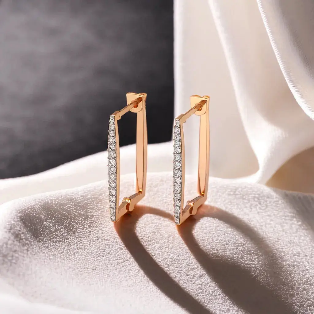 Blush Huggies - Lab Diamond Earrings