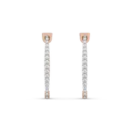 Blush Huggies - Lab Diamond Earrings thumbnail 2