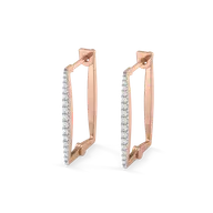 Blush Huggies - Lab Diamond Earrings thumbnail 3