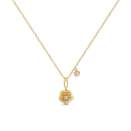 Blush Rosé - Lab Diamond Solitaire Necklace thumbnail 1