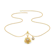 Blush Rosé - Lab Diamond Solitaire Necklace thumbnail 3