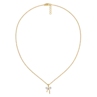 Bow Blush - Lab Diamond Necklace thumbnail 3