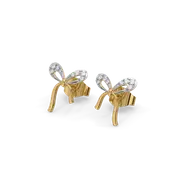 Bow Blush Studs - Lab Diamond Earrings thumbnail 1