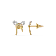 Bow Blush Studs - Lab Diamond Earrings thumbnail 3