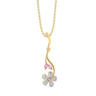 Branch of Bloom - Lab Diamond Pendant thumbnail 1