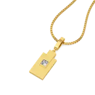 Built in Layers - Lab Diamond Men's Pendant thumbnail 1