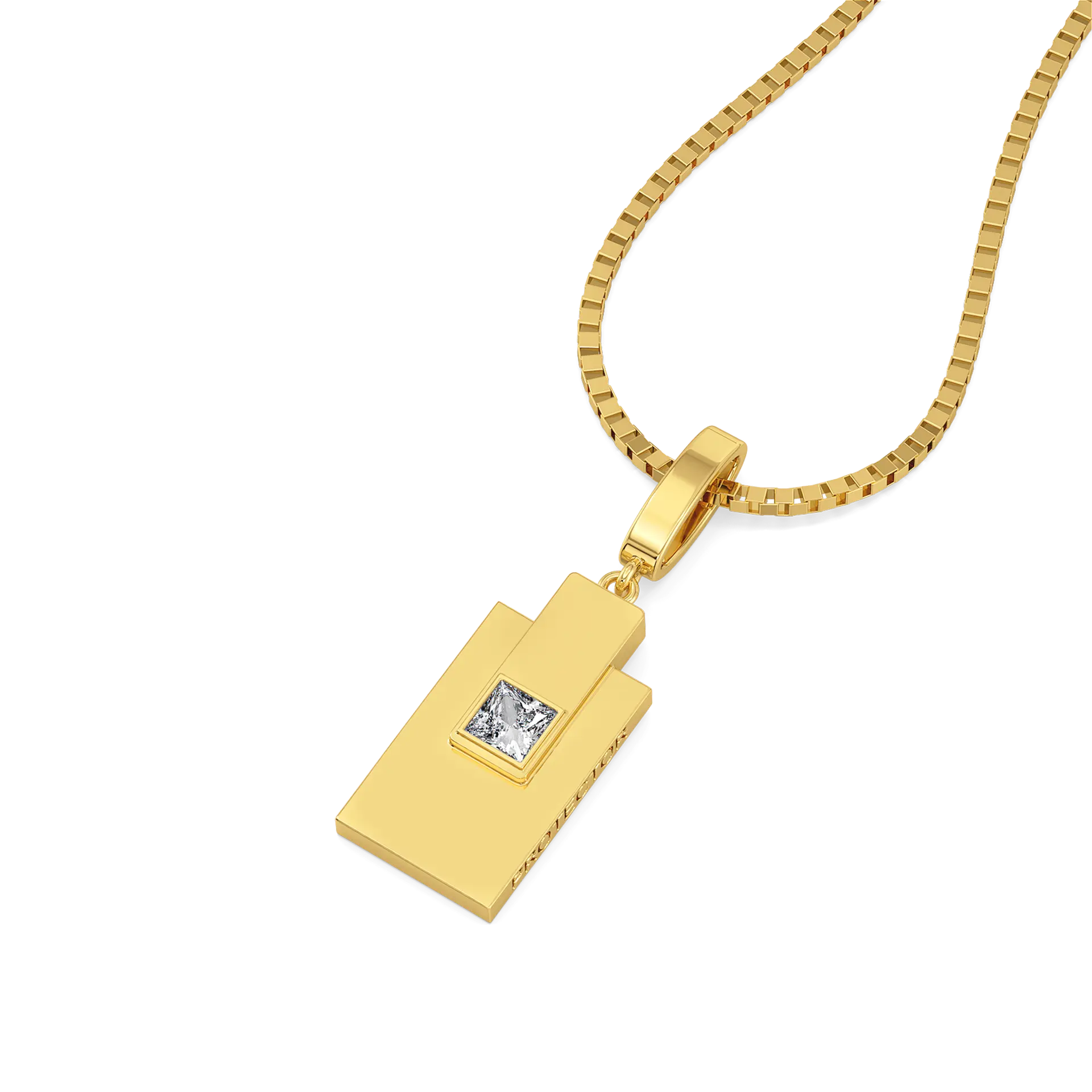 Built in Layers - Lab Diamond Men's Pendant — image 1