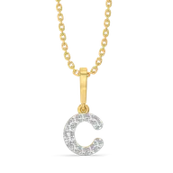 C Me Shine - Lab Diamond Alphabet Pendant thumbnail 1