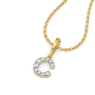 C Me Shine - Lab Diamond Alphabet Pendant thumbnail 2