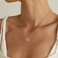 Cancer Moon - Lab Diamond Necklace thumbnail 2
