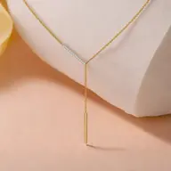 Cera Lariat - Lab Diamond Necklace thumbnail 3