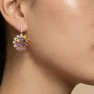 Chromatic Loop - Lab Diamond Drop Earrings thumbnail 2