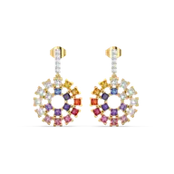 Chromatic Loop - Lab Diamond Drop Earrings thumbnail 3