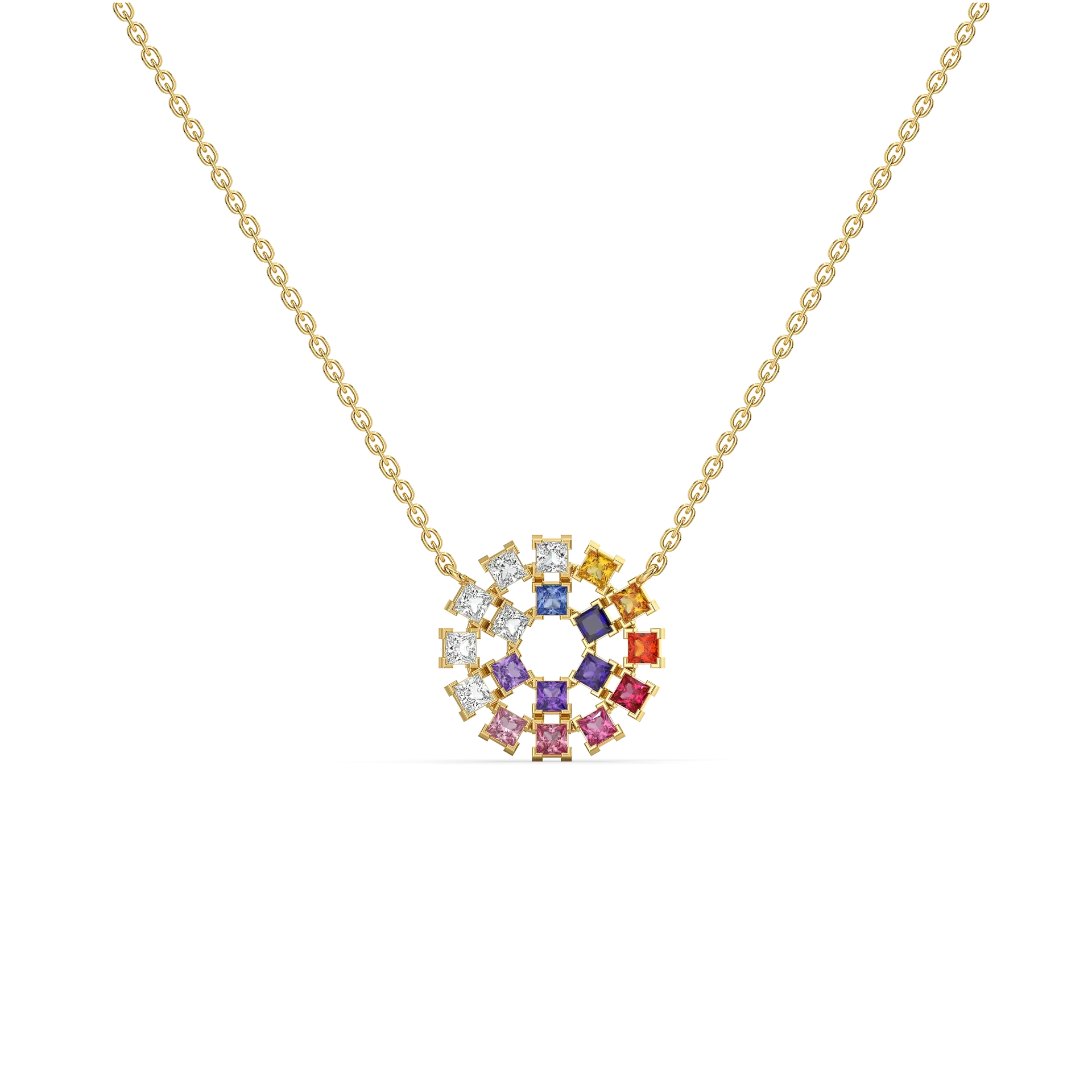 Chromatic Loop - Lab Diamond Necklace