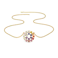 Chromatic Loop - Lab Diamond Necklace thumbnail 3